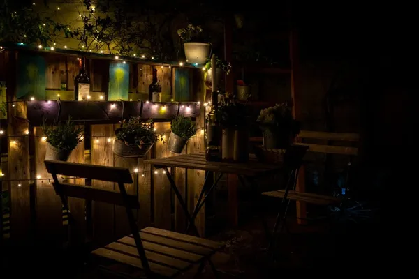 Lighting as part of the balcony design