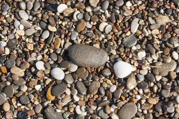Boulders, rocks, and gravel