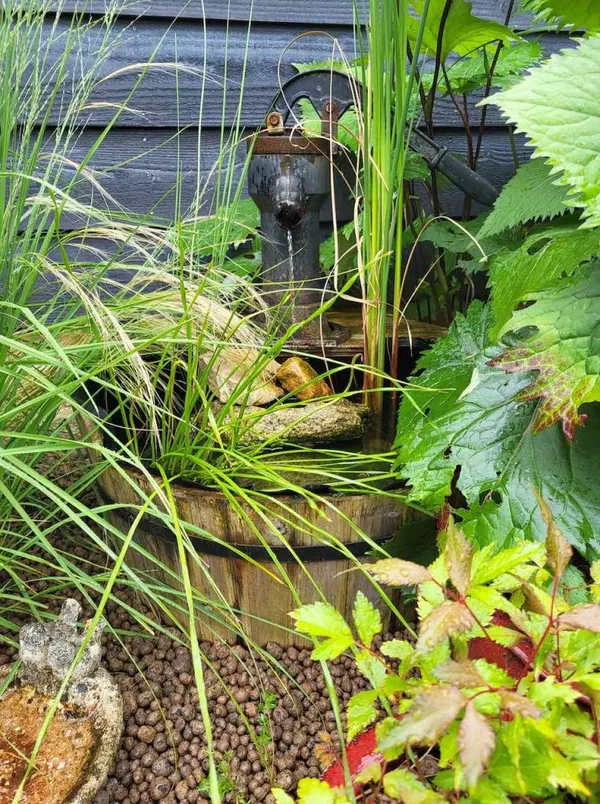 Mini Pond Inspiration: Wine Barrel