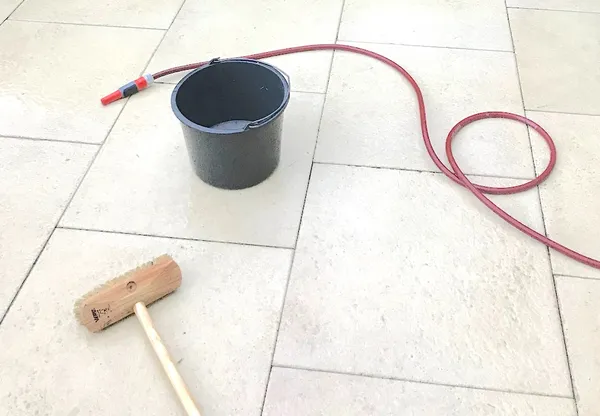 Rinse off the patio
